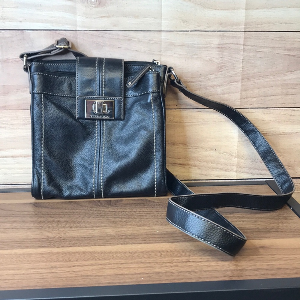 Black Tignanello Leather Purse